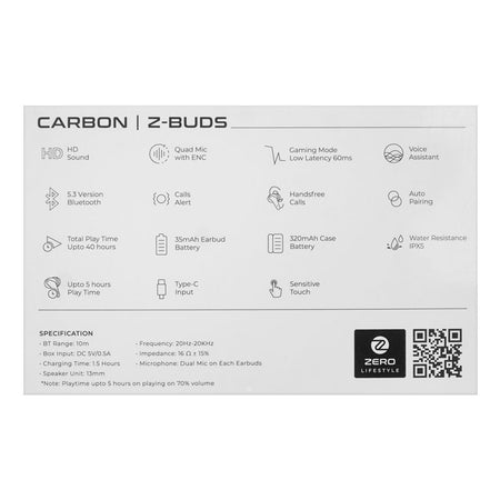 Zero Carbon Wireless Earbuds, Quad Mic With ENC Super Loud Sound, 25 Hours Playtime, IPx5 Water Resistant, Dark Green - Image 4