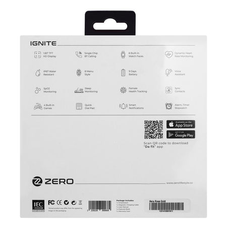 Zero 1.83" HD Display Meta Smart Watch, Stainless Steel Body, Water Resistant, BT Calling, Rose Gold - Image 4