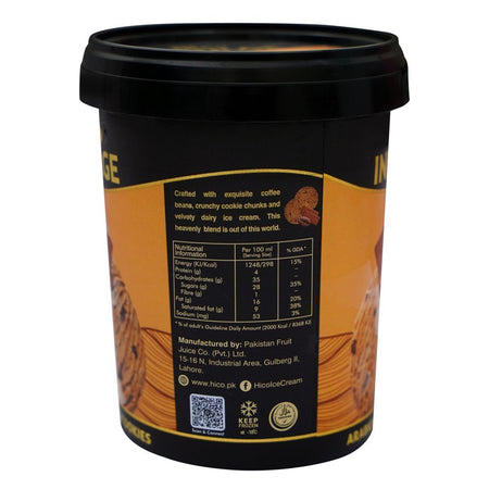 Hico Indulge Fude Brownie Ice Cream, 500ml - Image 2
