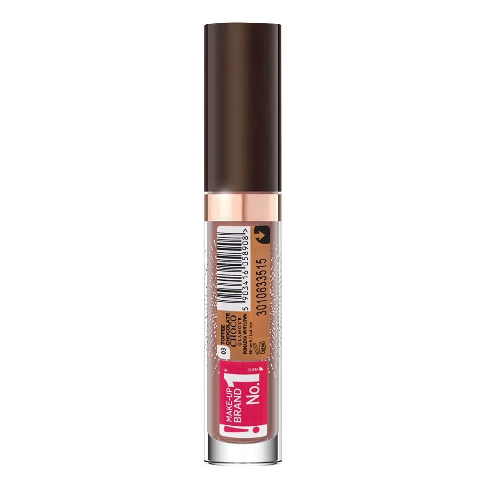 Eveline Choco Glamour Vinyl Gloss Lip Liquid, 03 Toffee - Image 2