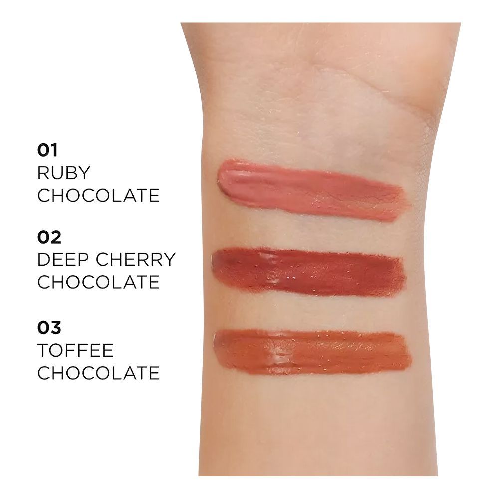 Eveline Choco Glamour Vinyl Gloss Lip Liquid, 03 Toffee - Image 3