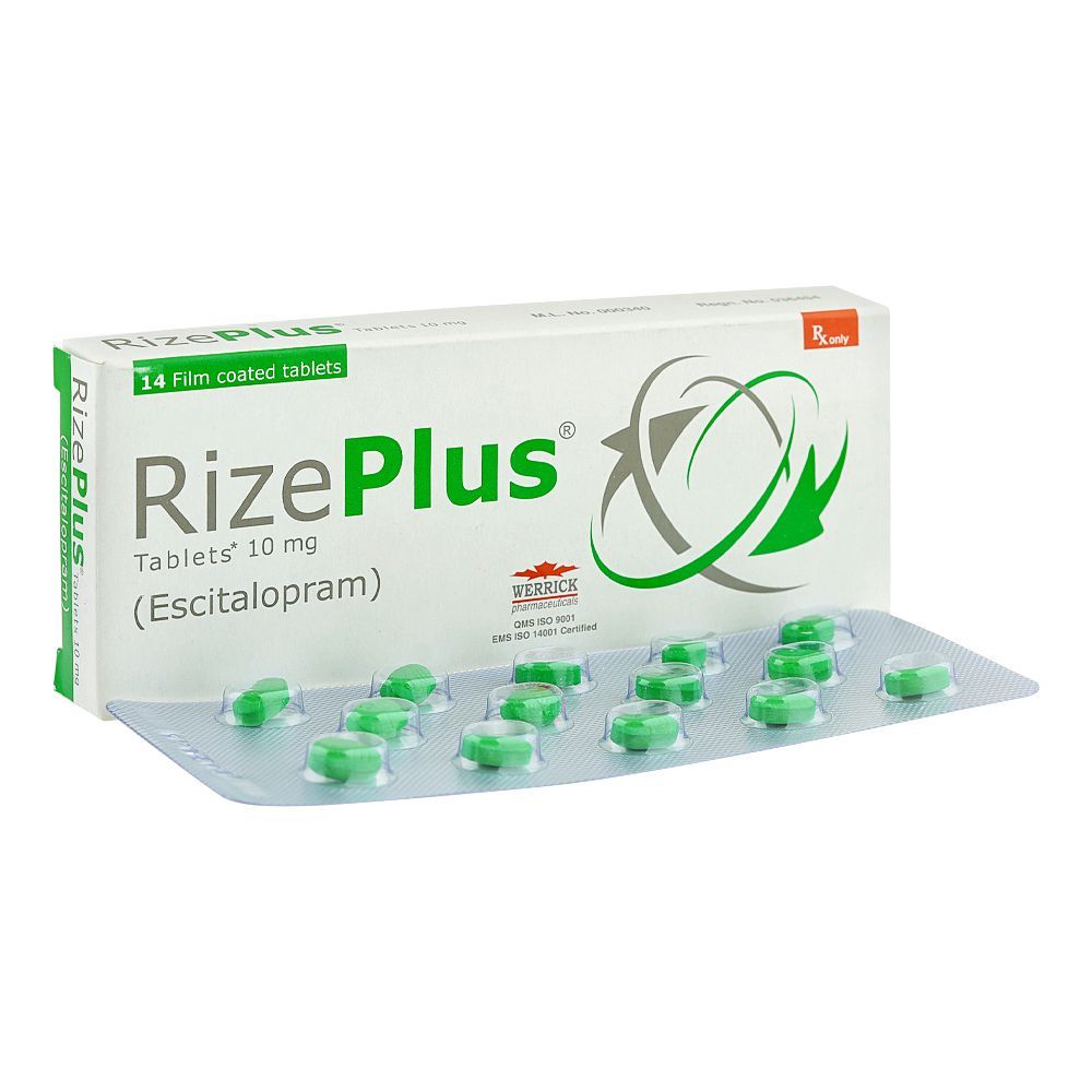 Rize Plus 10mg Tablets, Box - Main Image
