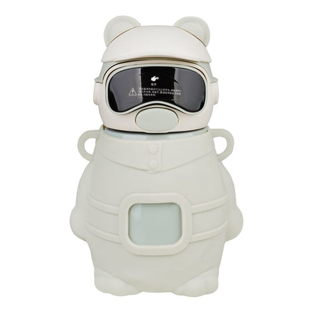 Bear Metal Water Bottle, Grey, 480ml, 5.5in (H) x 3.3in (W), (6281) 0000976 - Main Image