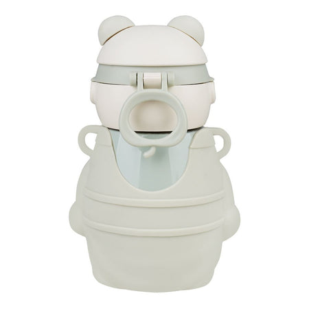Bear Metal Water Bottle, Grey, 480ml, 5.5in (H) x 3.3in (W), (6281) 0000976 - Image 2