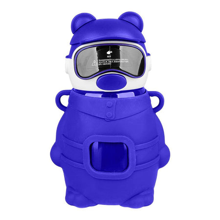 Bear Metal Water Bottle, Blue, 480ml, 5.5in (H) x 3.3in (W), (6281) 0000976 - Main Image