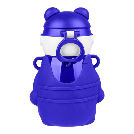 Bear Metal Water Bottle, Blue, 480ml, 5.5in (H) x 3.3in (W), (6281) 0000976 - Image 2