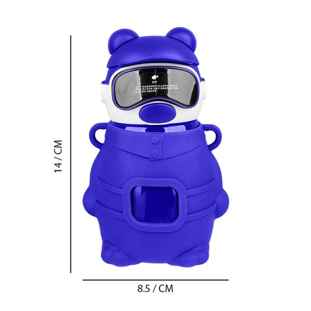 Bear Metal Water Bottle, Blue, 480ml, 5.5in (H) x 3.3in (W), (6281) 0000976 - Image 3