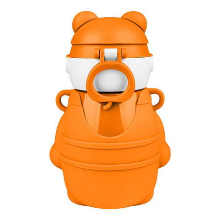 Bear Metal Water Bottle, Orange, 480ml, 5.5in (H) x 3.3in (W), (6281) 0000976 - Image 2