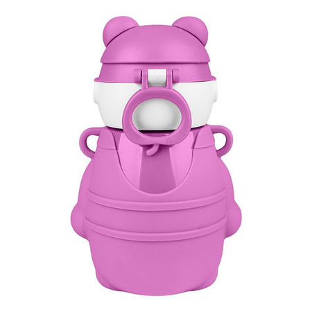 Bear Metal Water Bottle, Purple, 480ml, 5.5in (H) x 3.3in (W), (6281) 0000976 - Image 2