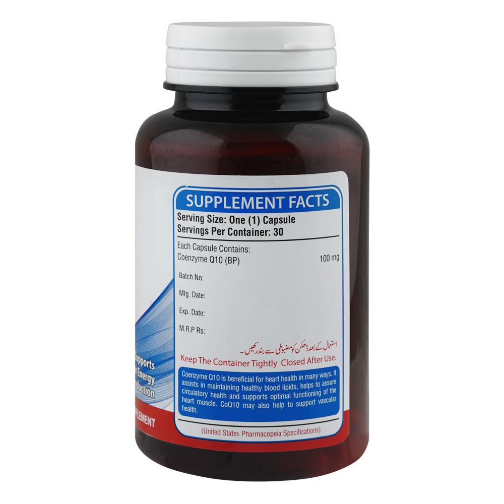 Nutrifactor Qfactor Coenzyme Q10 100mg Food Supplement, Bottle (30 Capsules) - Image 2