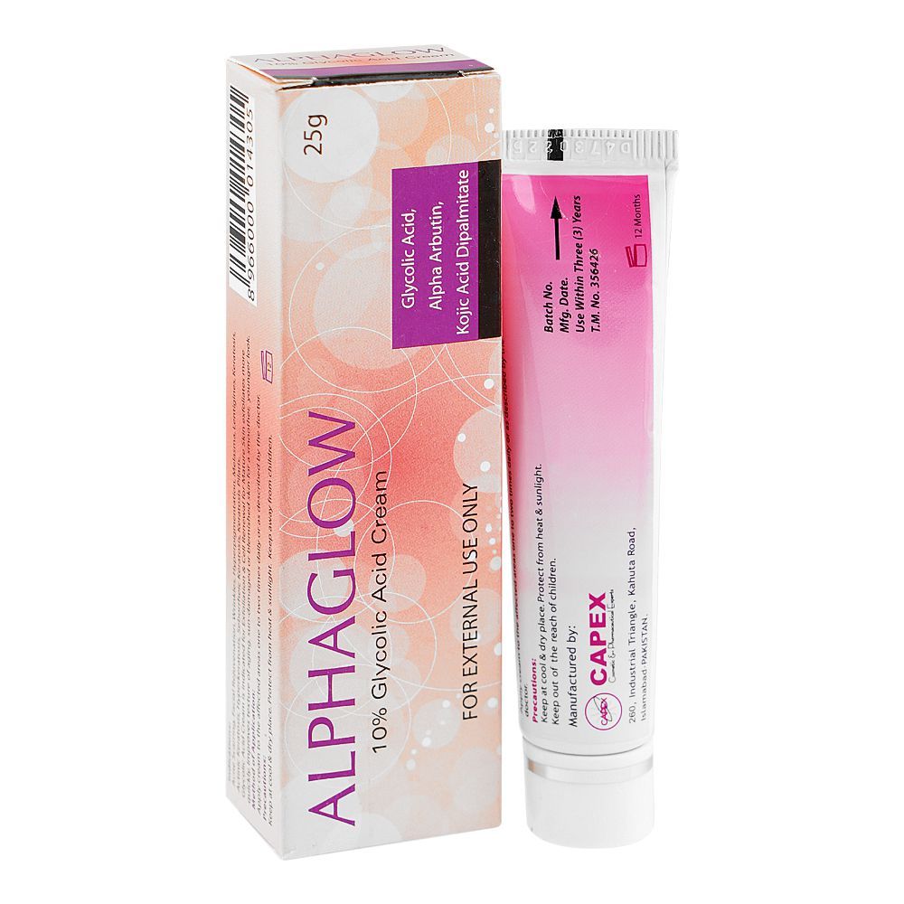 Alphaglow 10% Glycolic Acid Cream, 25g - Main Image