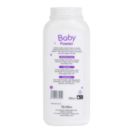 Herbion Naturals Talcum-Free Baby Powder With Corn Starch, 200g - Image 2
