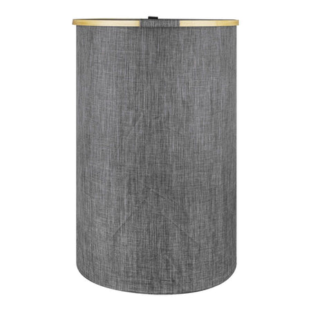 AJF Wooden Laundry Hamper/Basket with Lid, Bathroom Tall Laundry Bin, 23.6in (H) x 15.2in (W) x 12.8in (D), Grey, AY-6 - Image 2