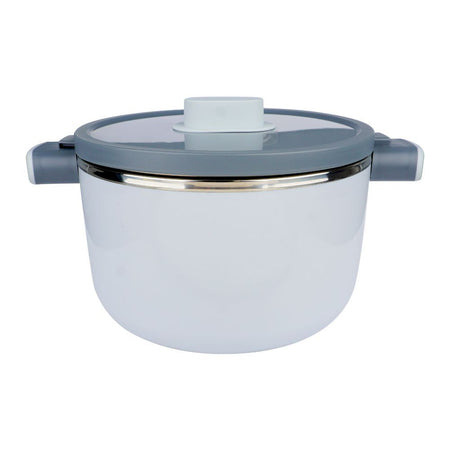 Happy Ware Forte Warmer Pot With Twist-Lock Lid, 3.5 Liter Capacity, 11.6in x 8.7in x 6.5in, Grey, SU-648 - Image 2