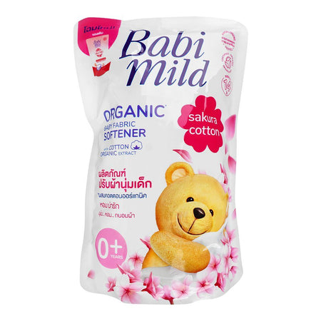Babi Mild Organic Baby Fabric Softener With Sakura Cotton Organic Extract, For New Born/0+ Years, 570ml - Main Image