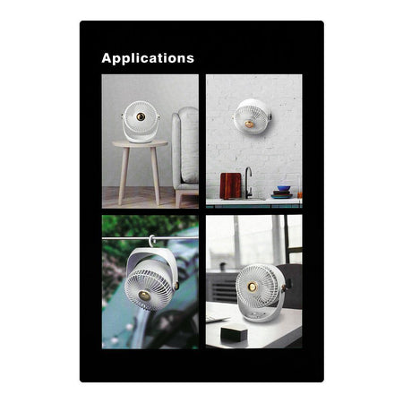 Camelion Rechargeable Mini Fan, 3 Wind Modes, 2050RM, Ultra-Silent, USB-C Input, Rotatable, REF-001 - Image 3
