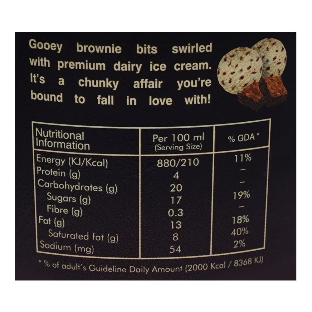 Hico Indulge Arabica Coffee & Cookies Ice Cream, 500ml - Image 3