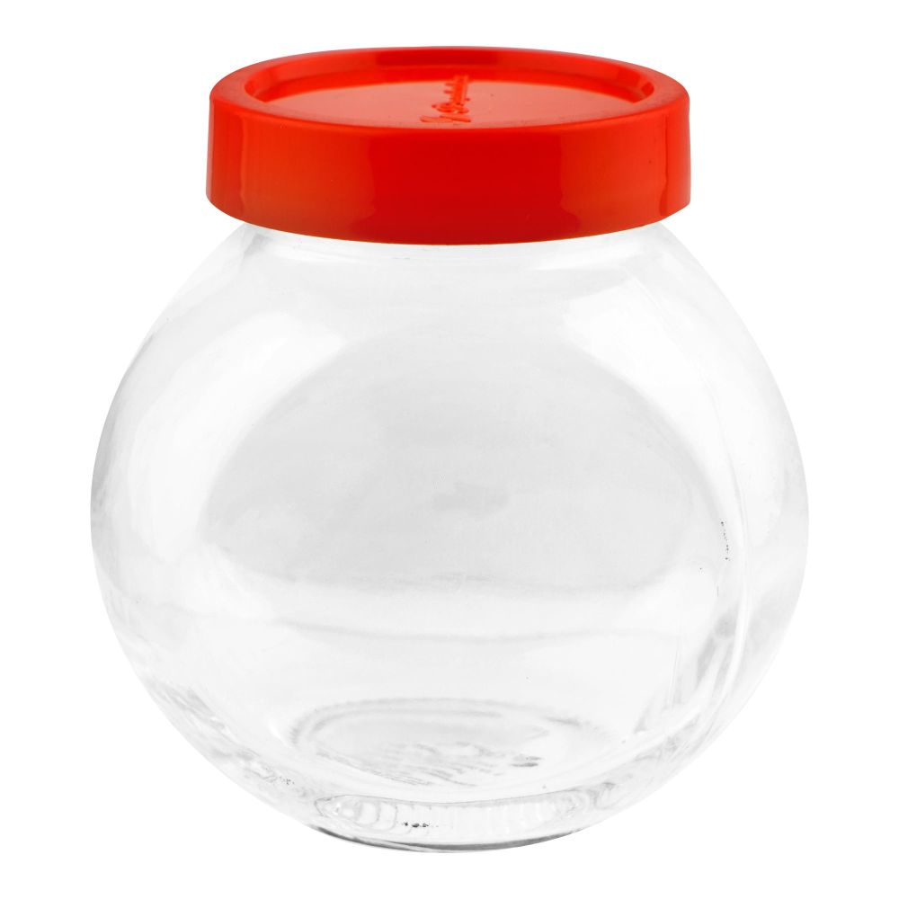 Pasabahce Bella Spice Glass Jar with Red Lid, Storage Container, 80386 - Main Image