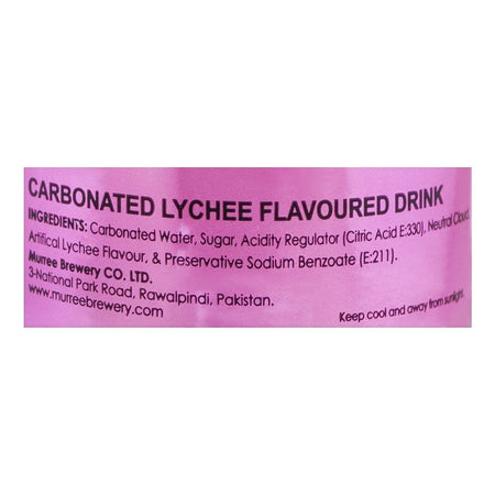 Murree Brewery's Carbonated Lychee Drink Bottle, 250ml - Image 3