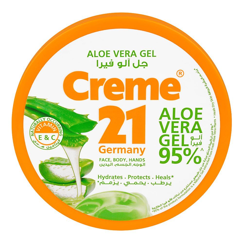 Creme 21 95% Aloe Vera Gel With Vitamin E & C For Face, Body And Hands, 300ml - Main Image