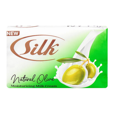 Silk Natural Olive Moisturizing Milk Cream Soap, 130g - Image 2