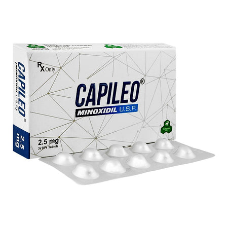 Schazoo Pharmaceutical Capileo Minoxidil U.S.P, 2.5mg, 30-Pack - Main Image