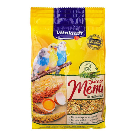 Vitakraft Bird Food Menu Young Budgerigar, 500g Pouch - Main Image