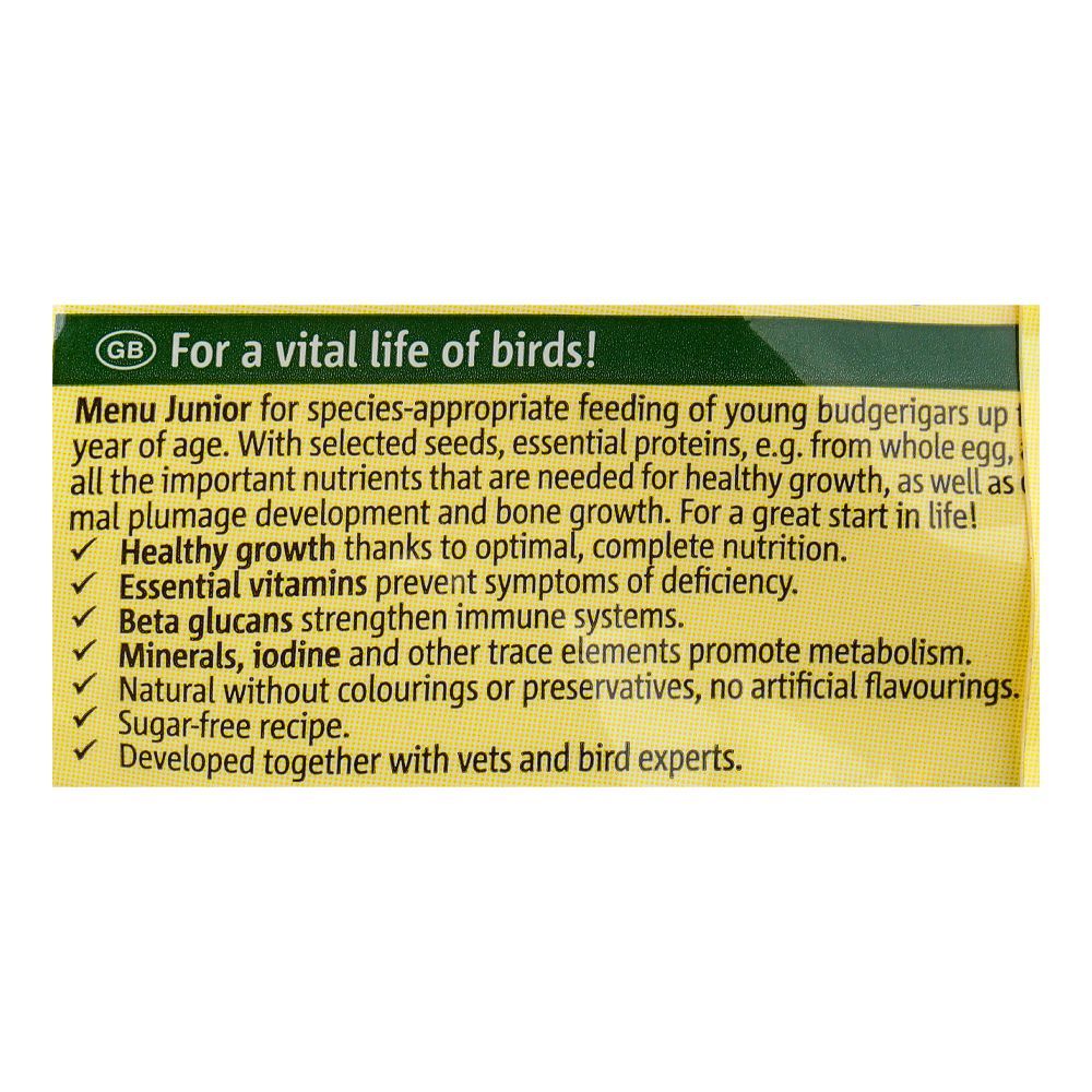 Vitakraft Bird Food Menu Young Budgerigar, 500g Pouch - Image 5