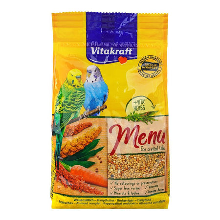 Vitakraft Bird Food Menu Budgerigar, 500g Pouch - Main Image