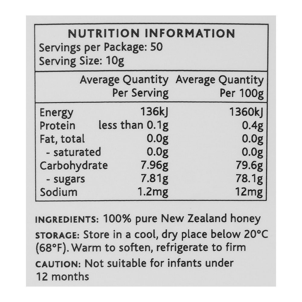 Down Under Honey Manuka Multifloral, MGO-83+, 500g - Image 3