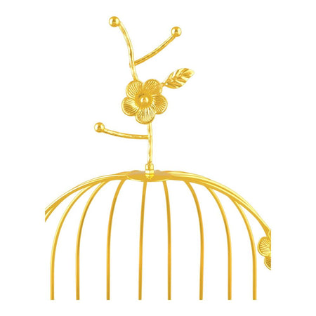 Bhoja 2-Tier Bird Cage Serving Tray, Decorative Dessert Stand for High Tea & Parties, Black & Golden Marble, JWG-019 - Image 4