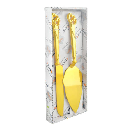 Alpen Berg Cake Serving Set with Cake Lifter & Knife, Orchid Gold, 2-Pack, CD5861 - Main Image