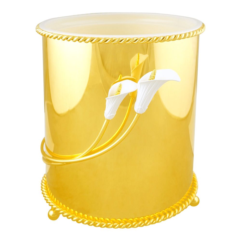 Alpen Berg Lily Dustbin and Tissue Box Set, Orchid Gold, TA2588 - Main Image