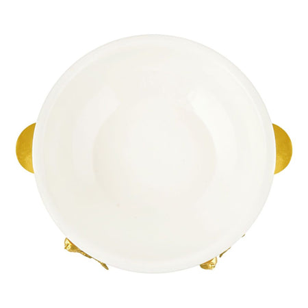 Alpen Berg Round Buffet Serving Dish with Lid & Tong, Orchid Gold, WB1204 - Image 2