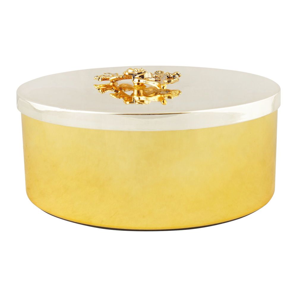 Alpen Berg Candy Serving Box with Silver Lid, Orchid Gold, XL, WB844 - Main Image