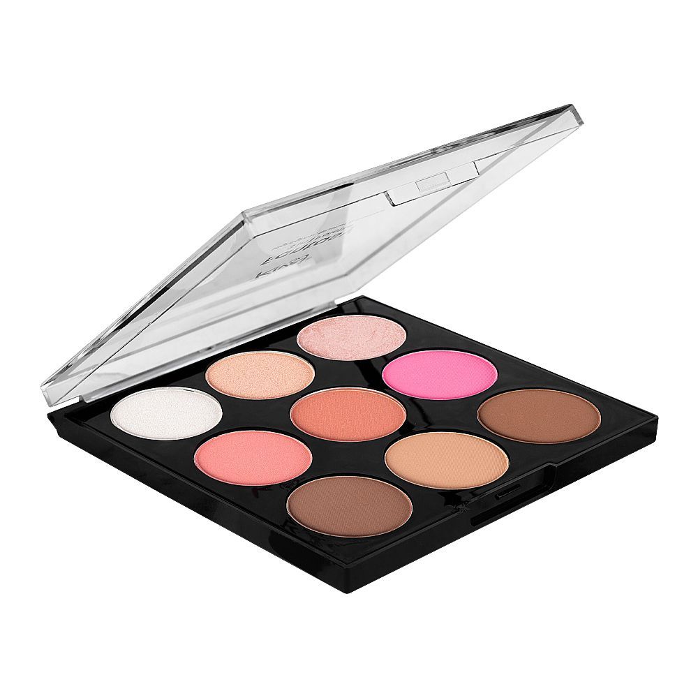 Rivaj UK Fantasy 3 In 1 Highlighter Blusher & Contour Palette, Long-Lasting, 03 - Main Image
