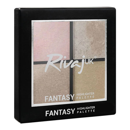 Rivaj UK 4 In 1 Fantasy Highlighter Palette, Long-Wearing, 02 - Image 2