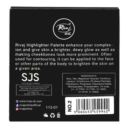 Rivaj UK 4 In 1 Fantasy Highlighter Palette, Long-Wearing, 02 - Image 3