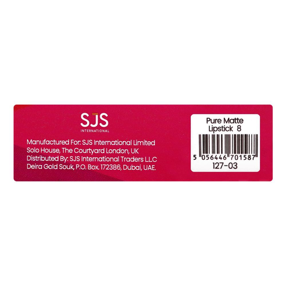 Rivaj UK Pure Matte Lipstick, Non-Drying Formula, 08 - Image 4