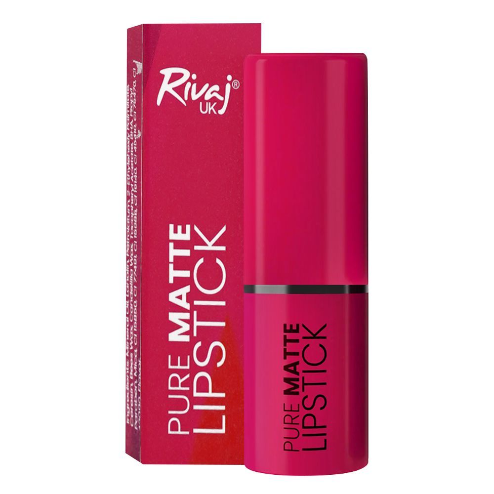 Rivaj UK Pure Matte Lipstick, Non-Drying Formula, 28 - Image 2