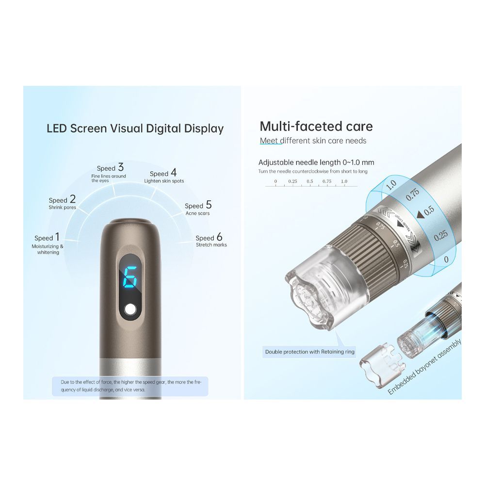 Dr. Pen Hydra Pen Microneedle System, Dermapen Microneedling Device, H3 - Image 4