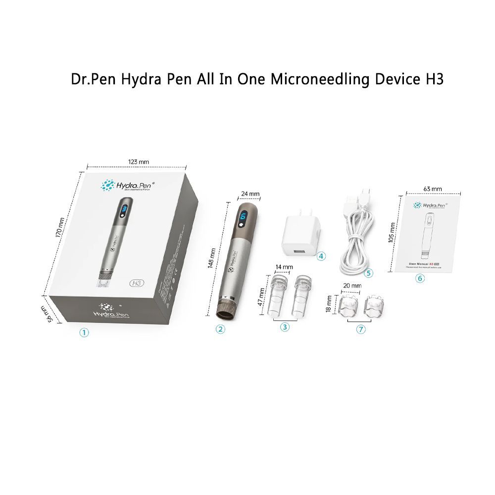 Dr. Pen Hydra Pen Microneedle System, Dermapen Microneedling Device, H3 - Image 8