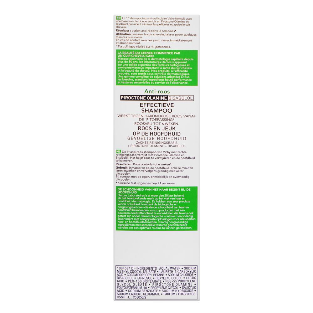 Vichy Dercos Anti-Dandruff Sulfate-Free Shampoo, For Sensitive Scalp, 200ml - Image 3