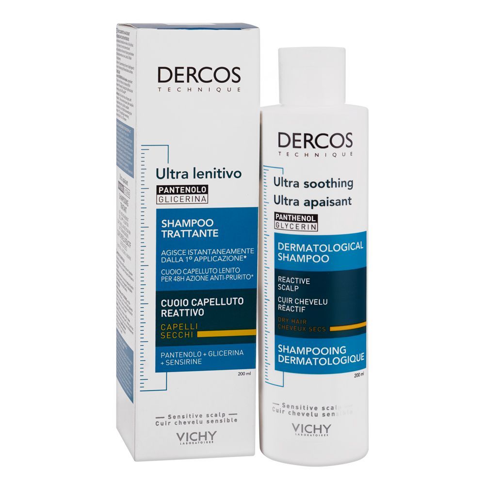 Vichy Dercos Dermo-Soothing Sulfate-Free Shampoo, For Dry Hair, 200ml - Main Image