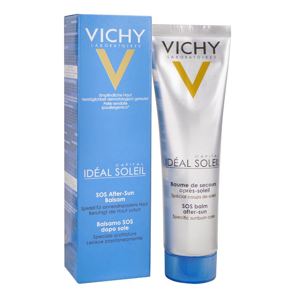Vichy Capital Ideal Soleil After Sun SOS Balm Body Moisturizer, For All Skin Types, 100ml - Main Image