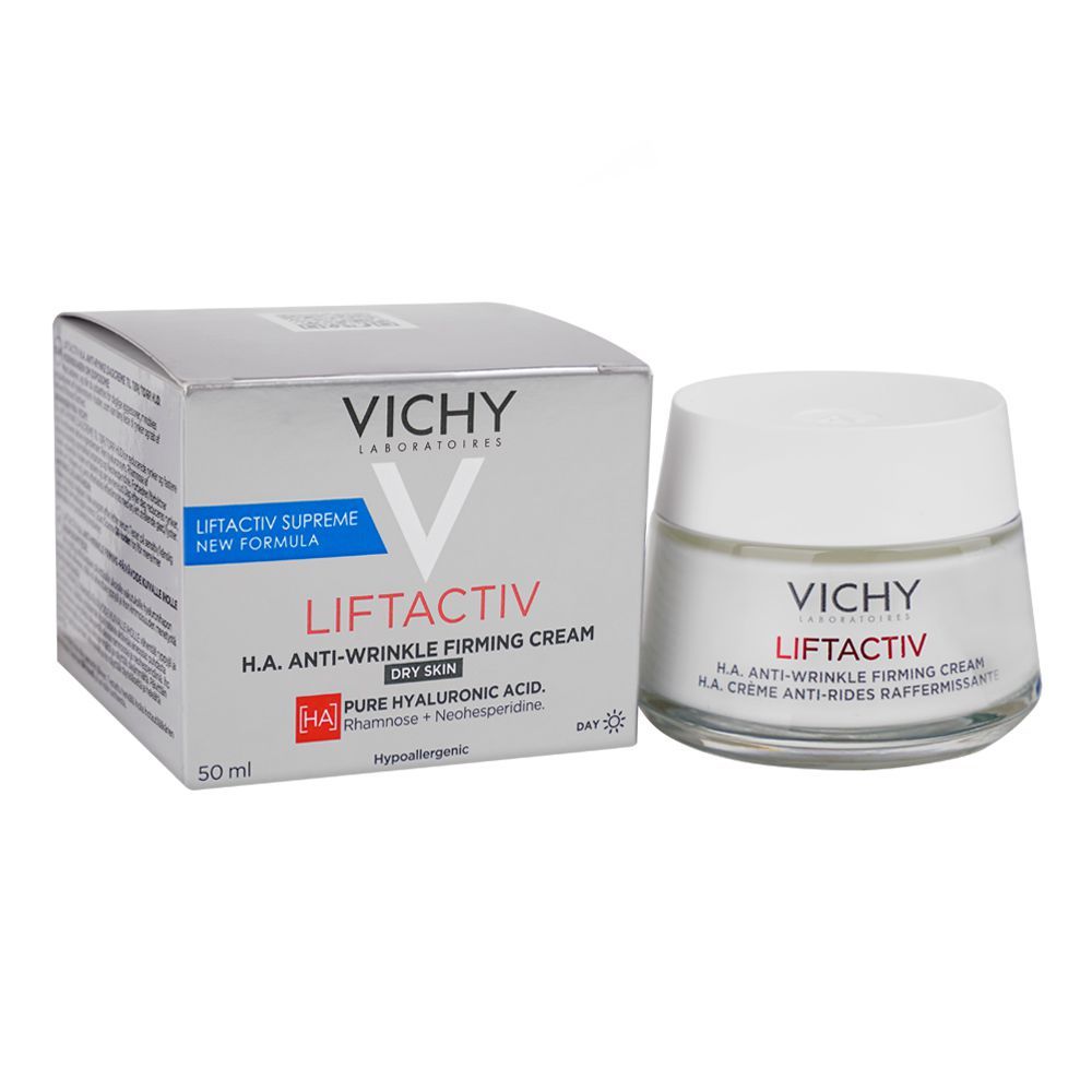 Vichy LiftActiv H.A. Anti-Wrinkle Firming Day Cream, For All Skin Types, 50ml - Main Image