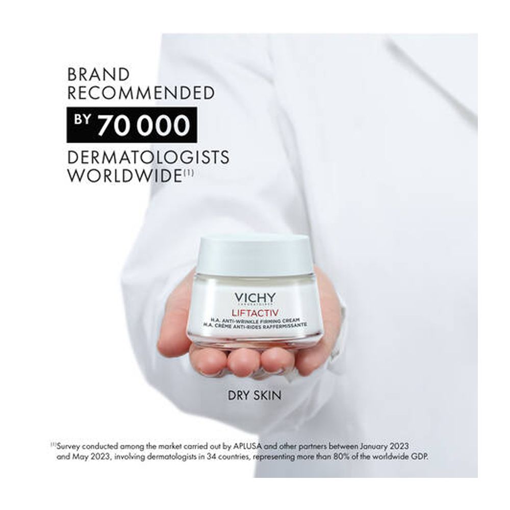 Vichy LiftActiv H.A. Anti-Wrinkle Firming Day Cream, For All Skin Types, 50ml - Image 8