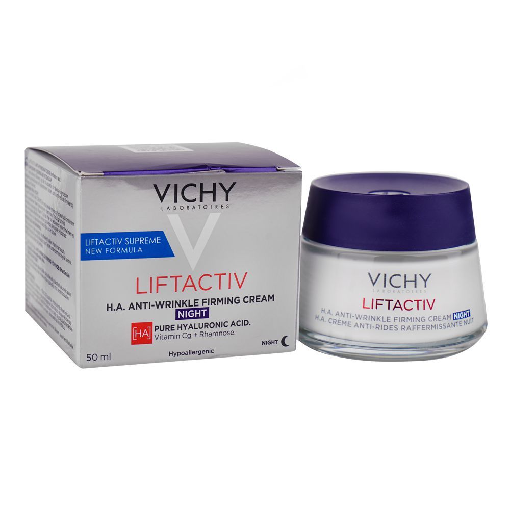 Vichy LiftActiv Anti-Wrinkle Night Cream, For All Skin Types, 50ml - Main Image