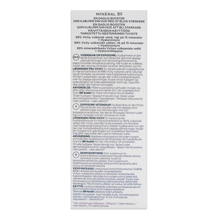 Vichy Mineral 89 Hyaluronic Acid Serum, For All Skin Types, 50ml - Image 3