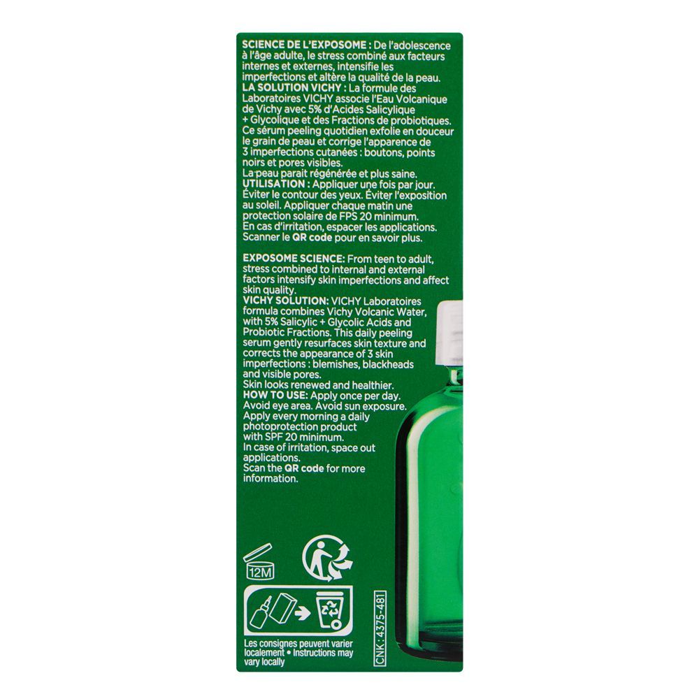 Vichy Normaderm Probio-Bha Anti-Imperfections Serum, For Oily Acne-Prone Skin, 30ml - Image 3